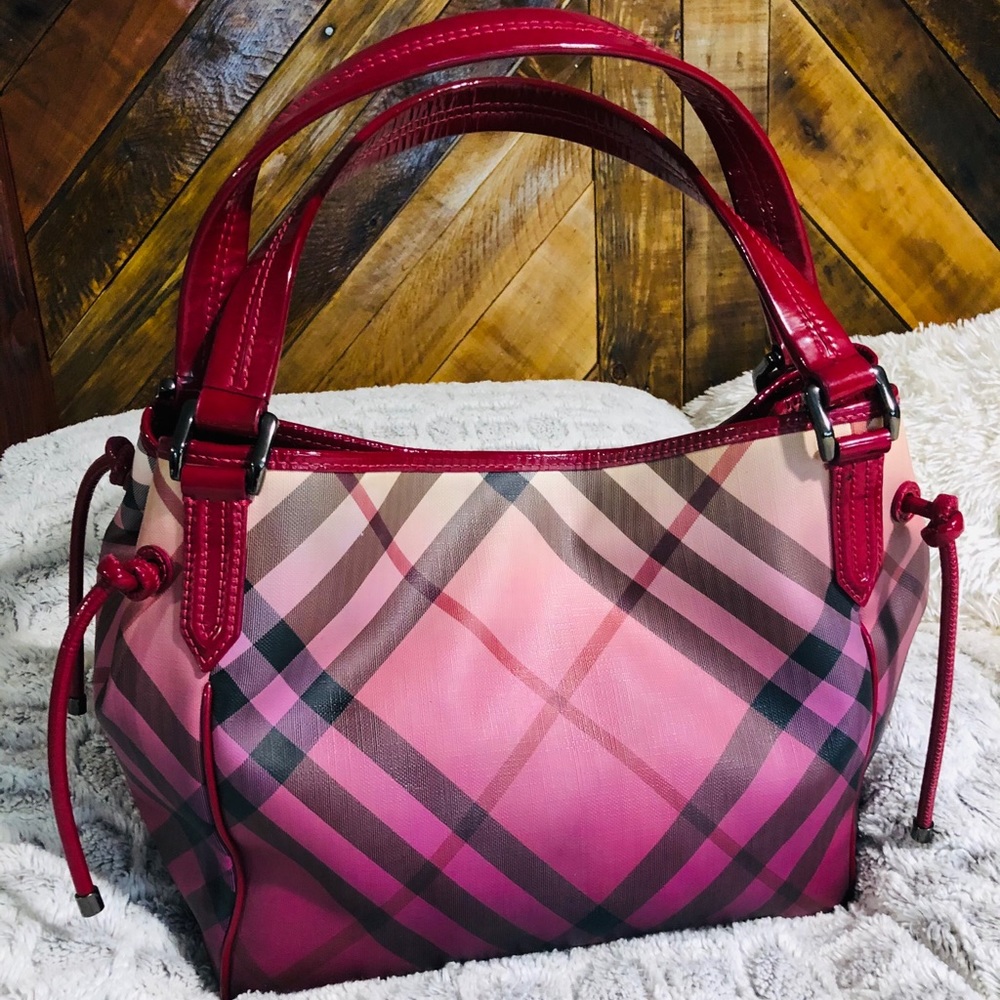 💕 Burberry Nova Check Pink Ombré Shoulder Bag 💕